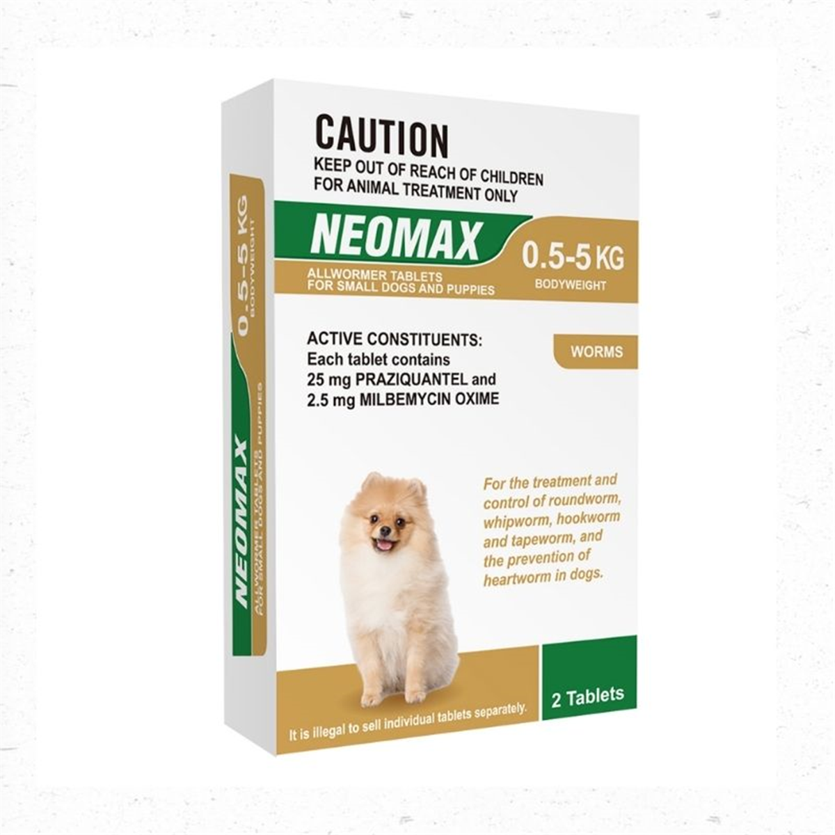 Neomax Allwormer Tablets for Small Dogs 0.5 - 5kg