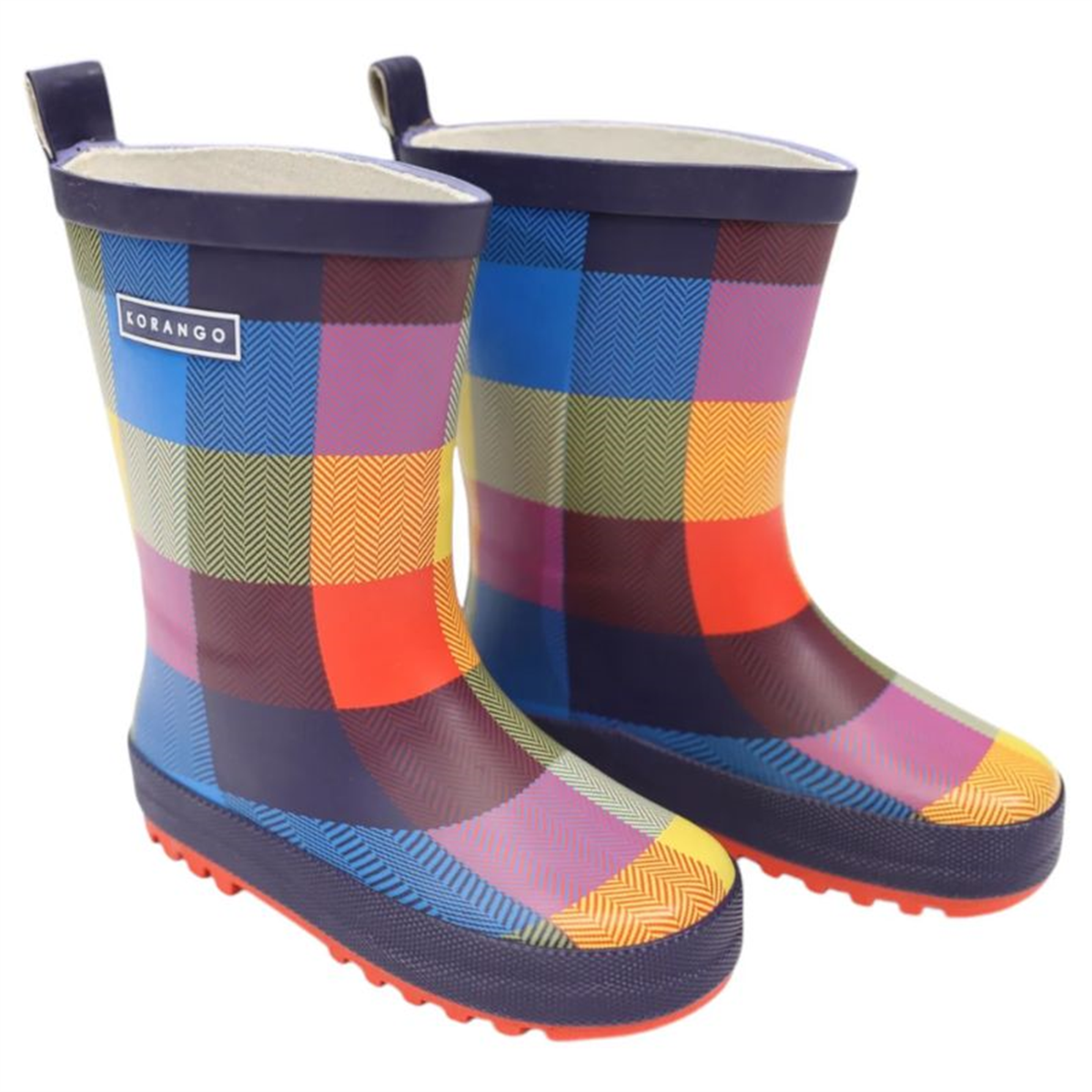 Korango Kids Gumboot - Check Red