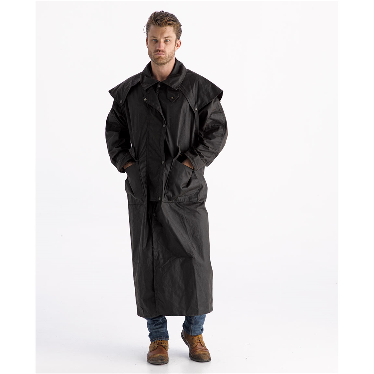 Didgeridoonas Full Length Oilskin Coat "The Franklin"