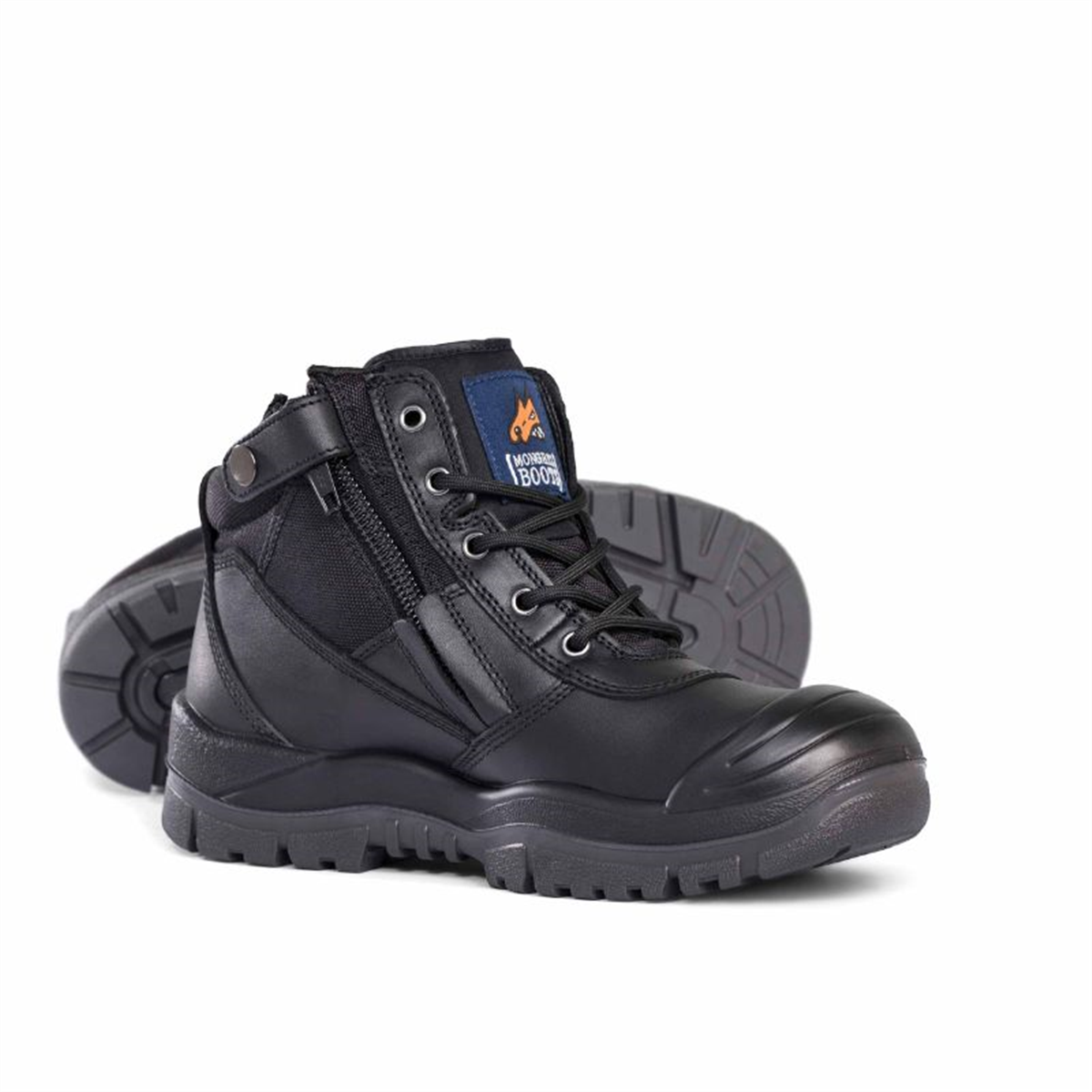 Mongrel 461020 Zip Sider Safety Boot - Black