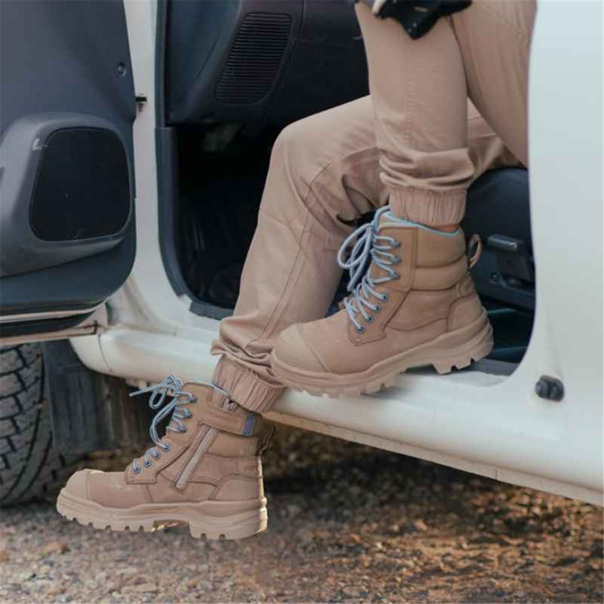 Blundstone 8863 Rotoflex Women's Safety Boots - Stone