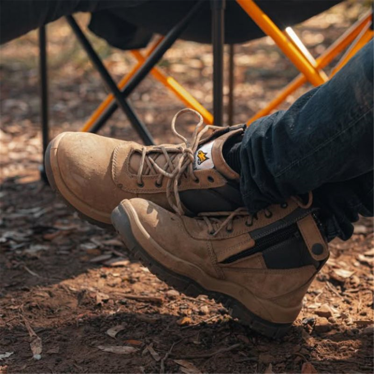 Mongrel 961060 Zipsider Boot - Stone