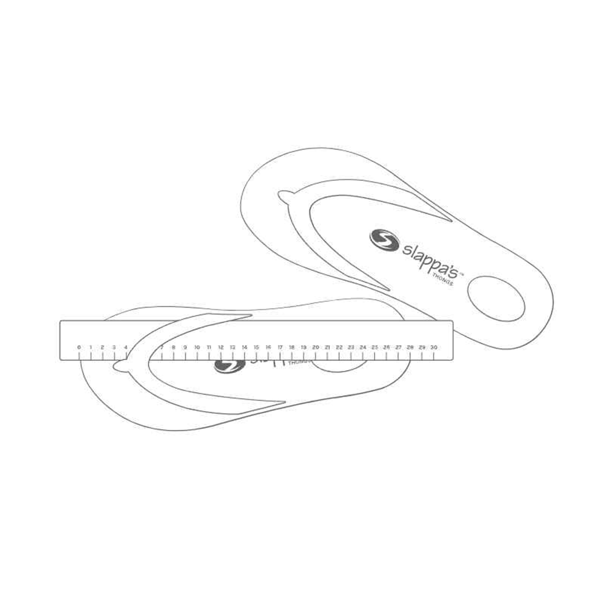 Slappa's Thongs - Black Green