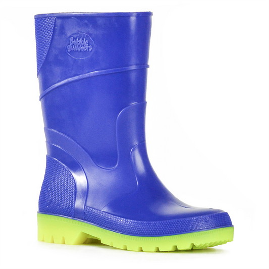 Kids Bubblegummer Gumboots - Blue/Yellow