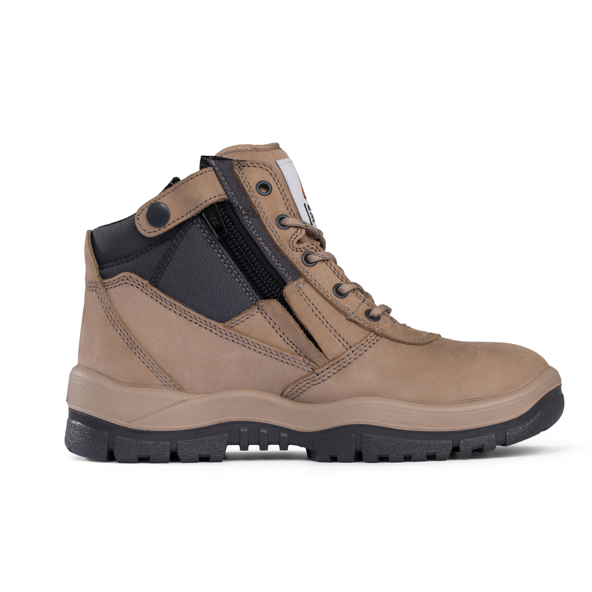 Mongrel 961060 Zip Sider Work Boot - Stone