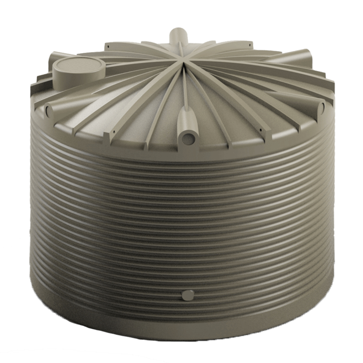 Team Poly 15,000 Litre Hybrid Round Rainwater Tank