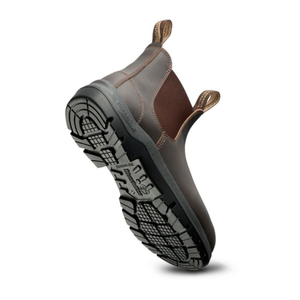 Underside view of a Blundstone 710 work boot
