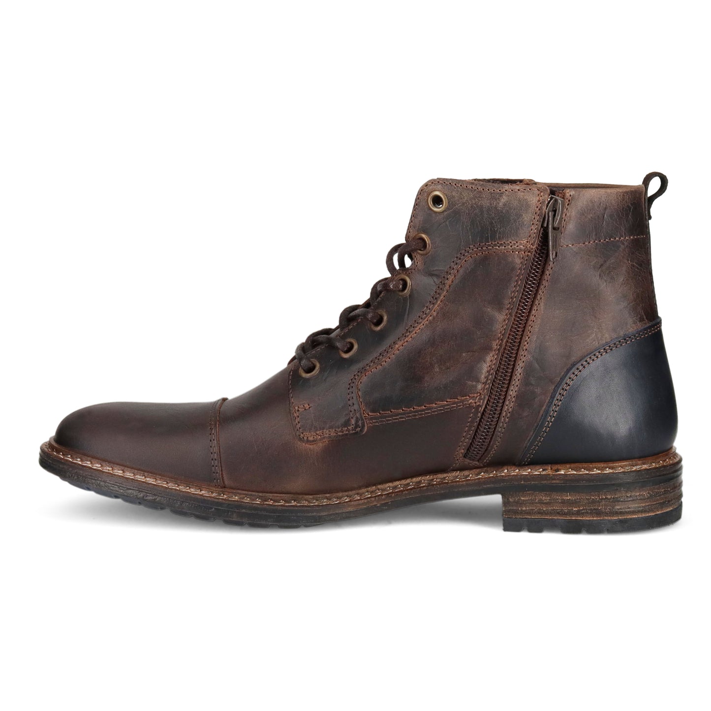 Wild Rhino Clifton Lace-up Boot - Dark Brown
