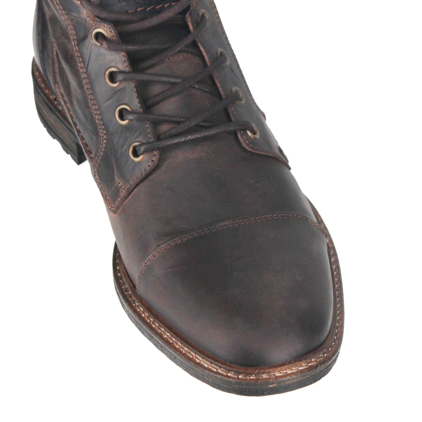 Wild Rhino Clifton Lace-up Boot - Dark Brown