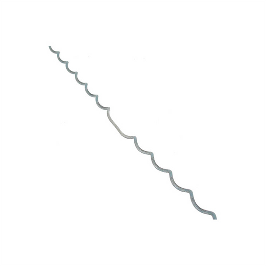A metallic, spiral-shaped Gallagher Spiralfast Wire Joiner with a gritted coating, designed to wrap around and secure fencing wire by hand