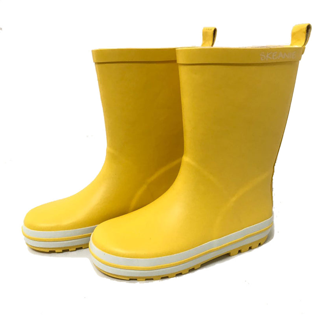 Kids Skeanie Gumboots - Yellow