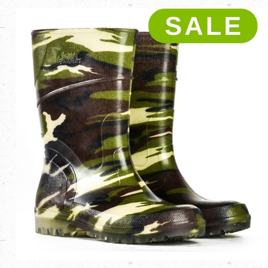 Kids Bubblegummer Gumboots - Green Camo