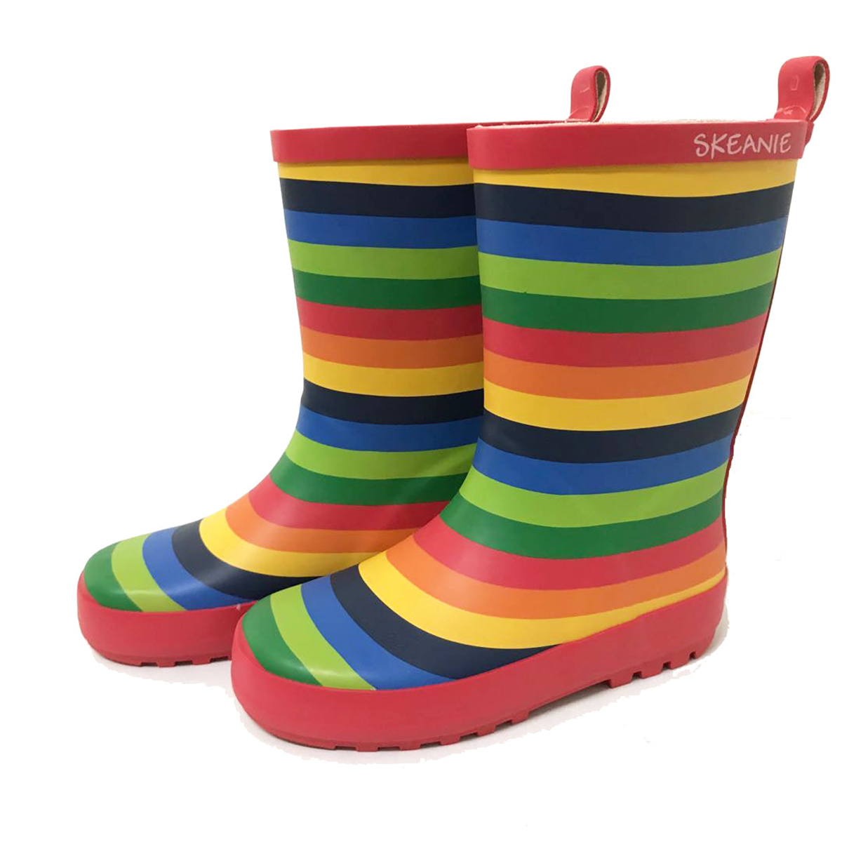 Kids Skeanie Gumboots - Rainbow