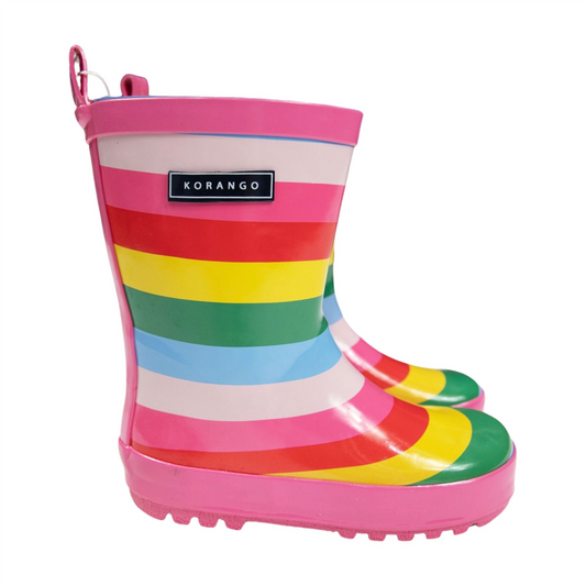 Korango Kids Gumboot - Rainbow Stripe